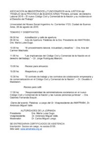 AMATRABA - Primera jornada de Derecho Laboral 2015