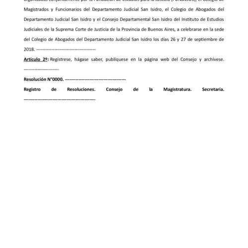 Consejo de la Magistratura Bonaerense (nueva convocatoria)