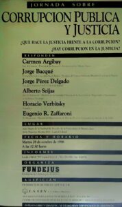corrupcion publica y justicia. octubre 1996