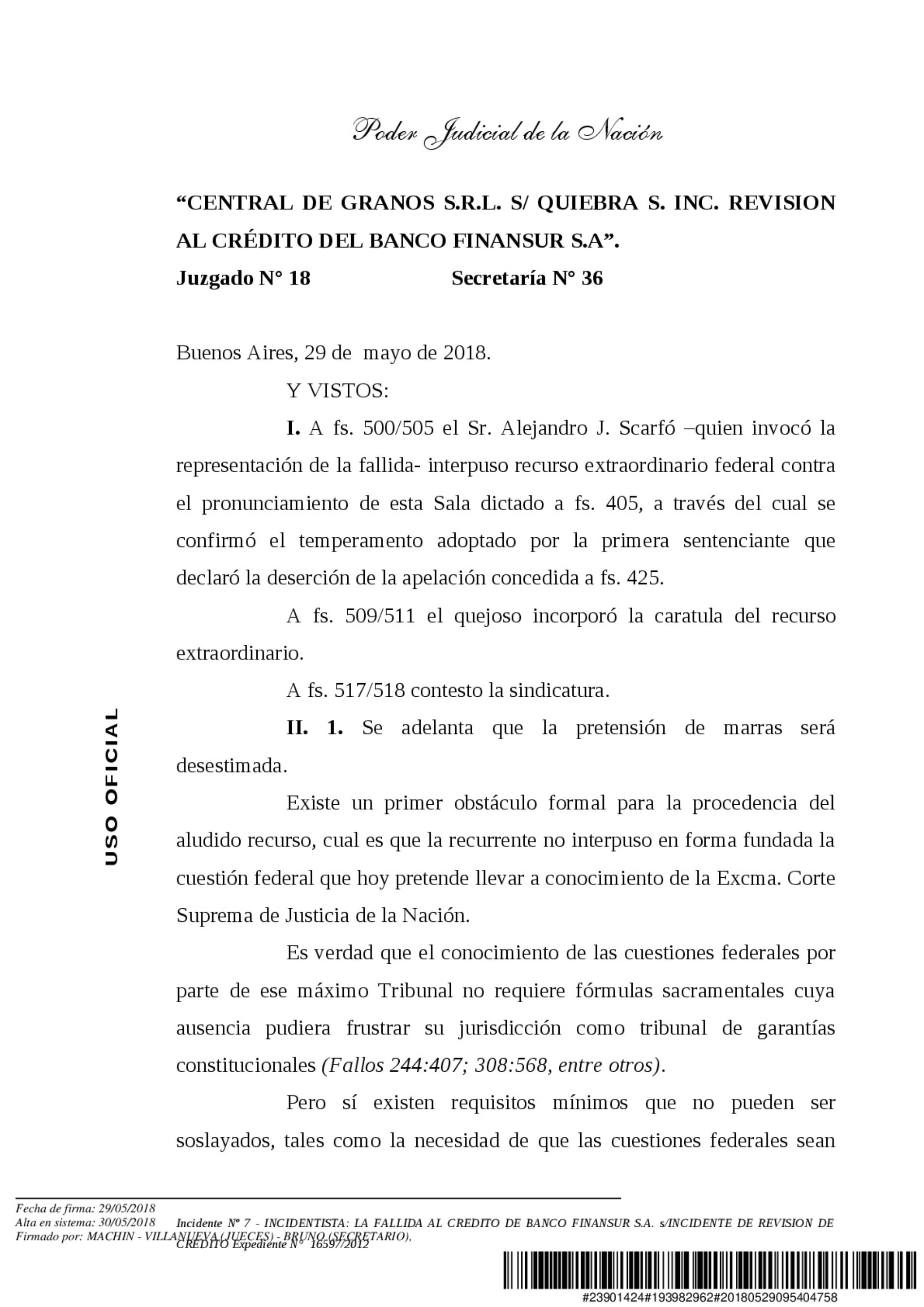 Jurisprudencia Cámara Comercial Justicia Nacional (Sala C): -Novedoso- «Escrito digital mal subido no existe».