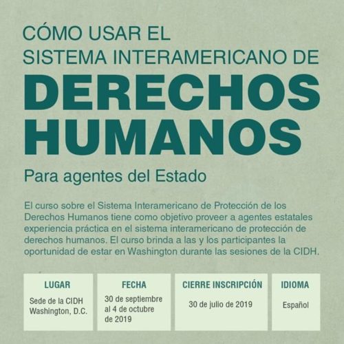 «Cómo usar el Sistema Interamericano de Derechos Humanos. Para agentes del Estado»