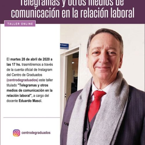 Taller online «Telegramas y otros medios de comunicación en la relación laboral»
