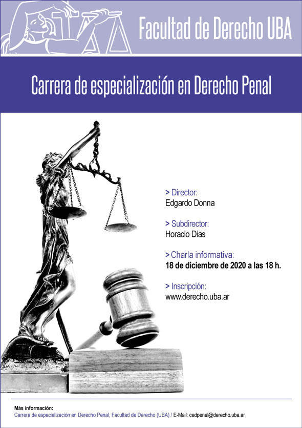 Charla informativa de la Carrera de especialización en Derecho Penal. –  FUNDEJUS