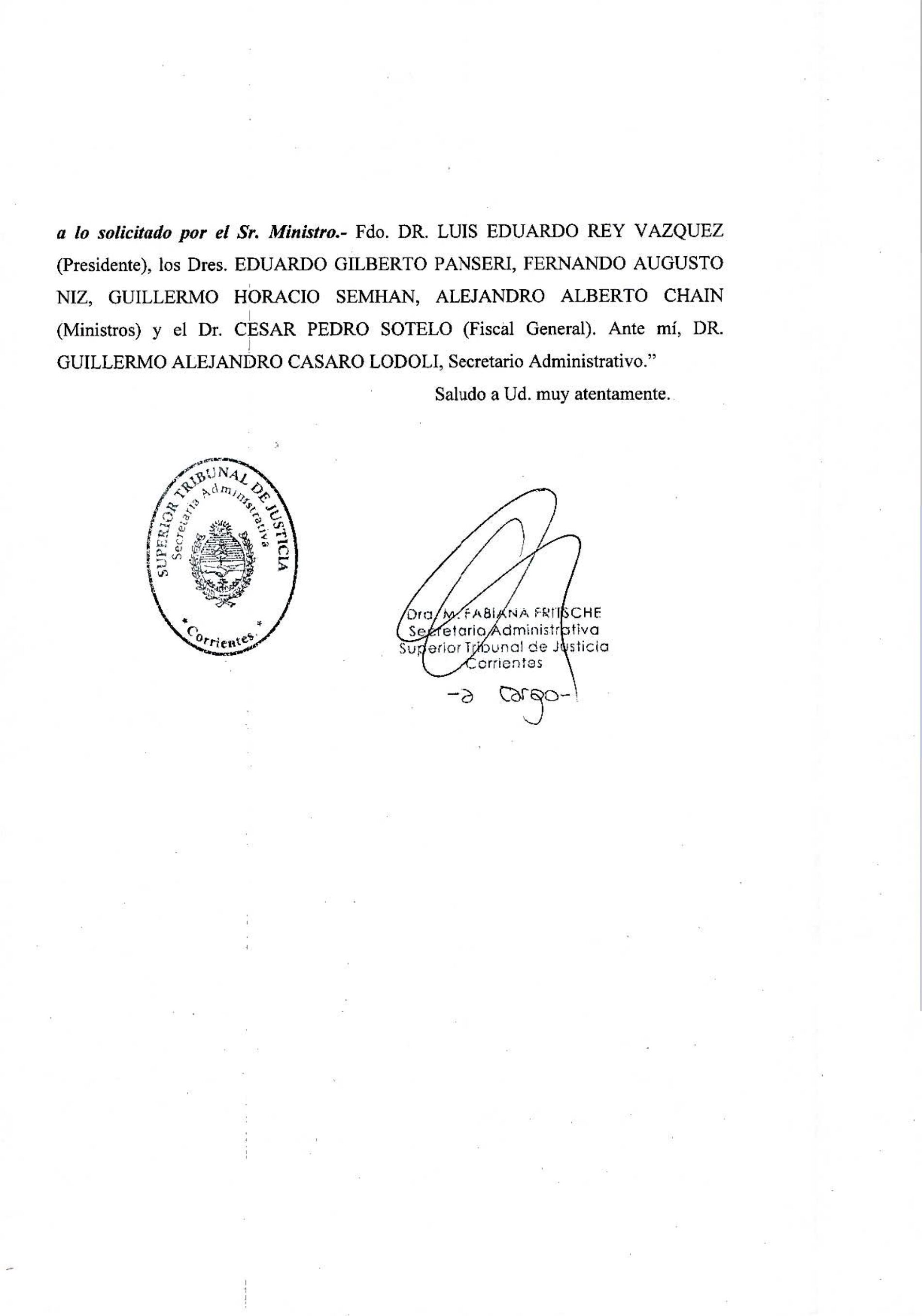 Declaración de interés – Superior Tribunal de Justicia de Corrientes (Oficio 348/2021) – Actividad: «Actualidad de la Mediación en Argentina»
