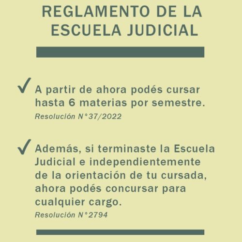 Modificaciones al reglamento de la Escuela Judicial – Consejo de la Magistratura PBA.-