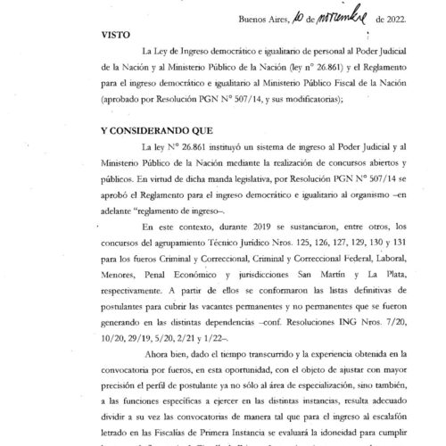 Jornada ” Hacia un proceso penal adversarial “: Declaración de interés del Ministerio Público de la Defensa C.A.B.A.