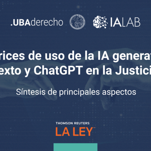 Fundejus difunde: UBA DERECHO – «Cómo hacer un uso responsable de la IA generativa y Chat GPT en la Justicia»