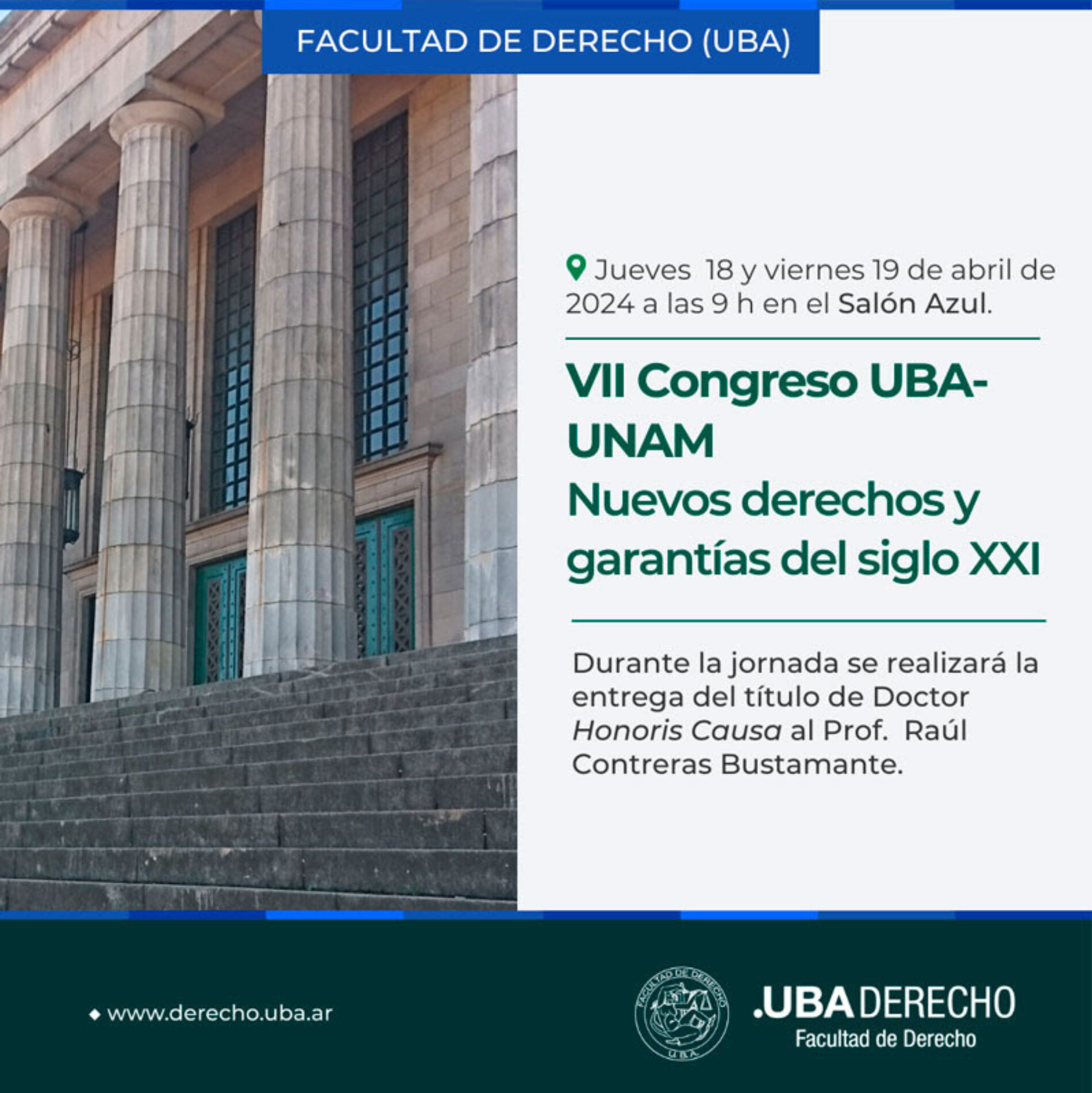 FUNDEJUS difunde: “VII Congreso internacional UBA-UNAM: Nuevos derechos y garantías del siglo XXI”