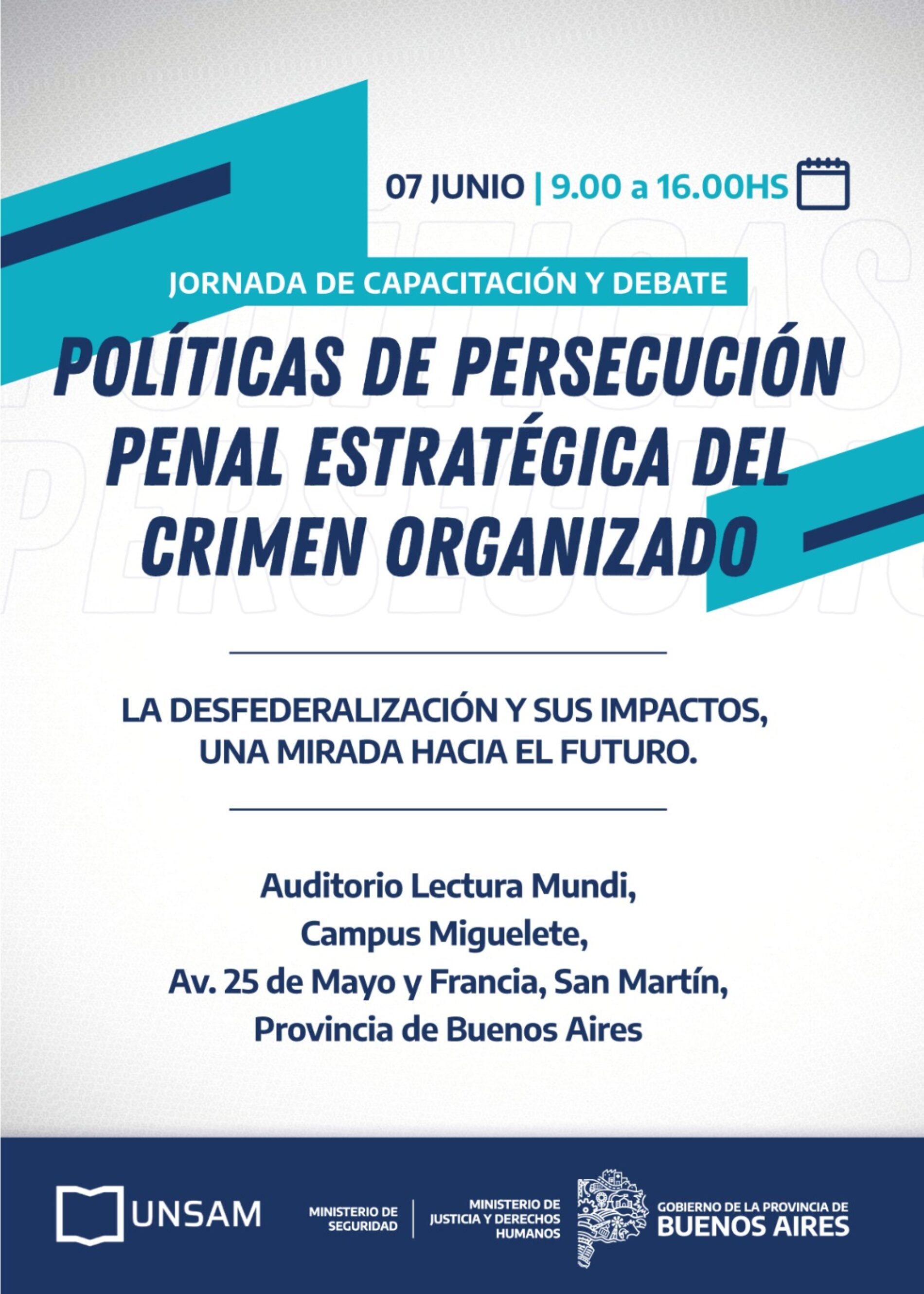 FUNDEJUS difunde: “Jornada de capacitación y debate: Políticas de persecución penal estratégica del crimen organizado”