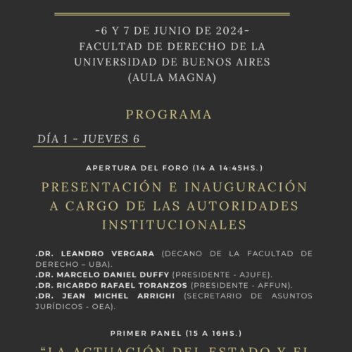 FUNDEJUS difunde: Foro Argentino e Internacional “Desafíos actuales de la justicia federal y del ministerio público”