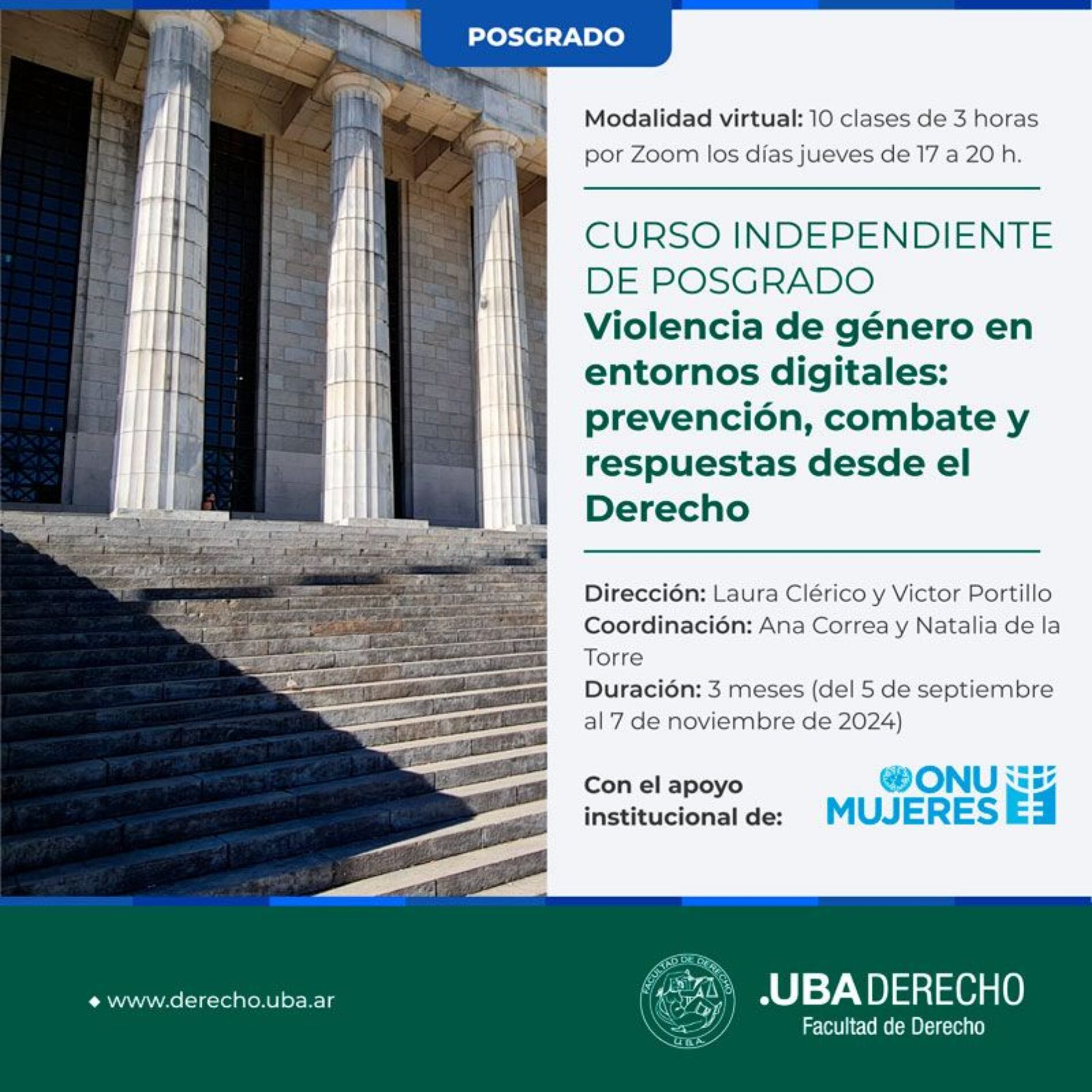 FUNDEJUS difunde: “Curso Independiente de Posgrado. Violencia de género en entornos digitales: prevención, combate y respuestas desde el Derecho.”