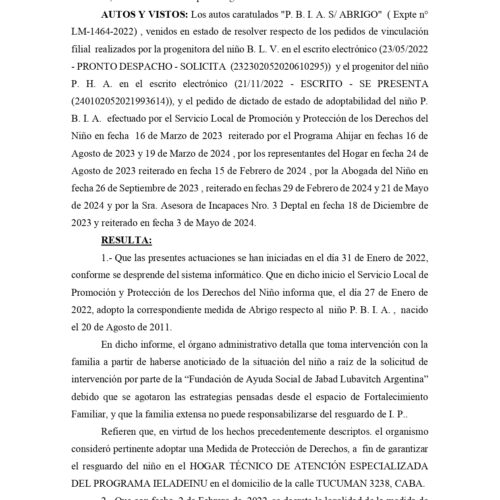 FUNDEJUS difunde fallo novedoso fuero familia – jueza Dra. Maite Herrán – adherente de FUNDEJUS.