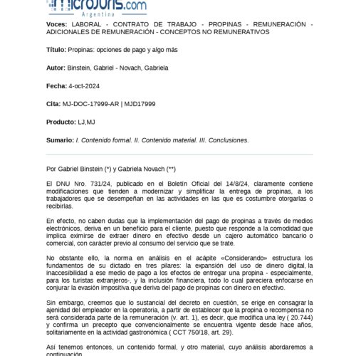 FUNDEJUS difunde: “Propinas: opciones de pago y algo mas”