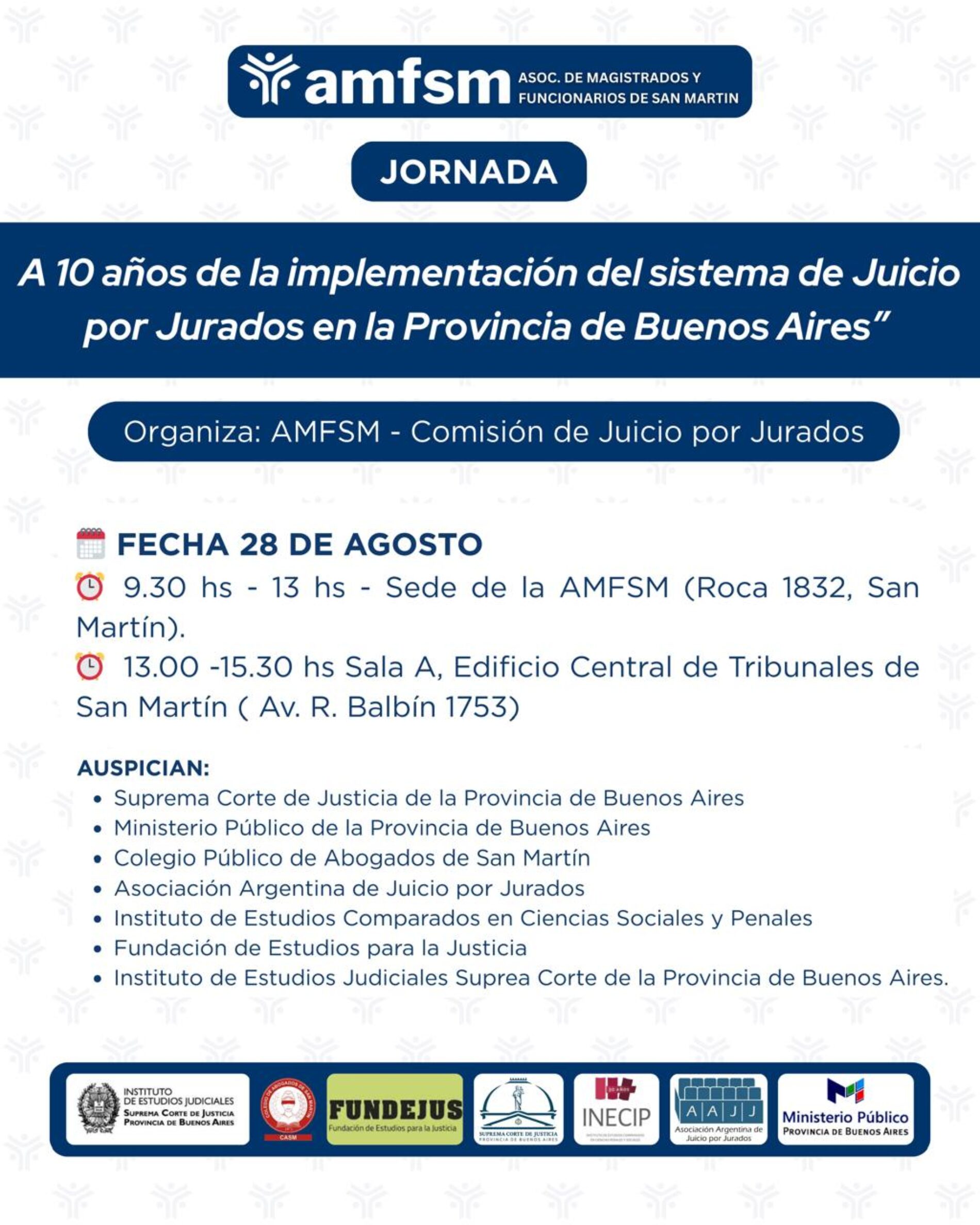 A 10 años de la implementación del sistema de Juicio por Jurados en la Provincia de Buenos Aires
