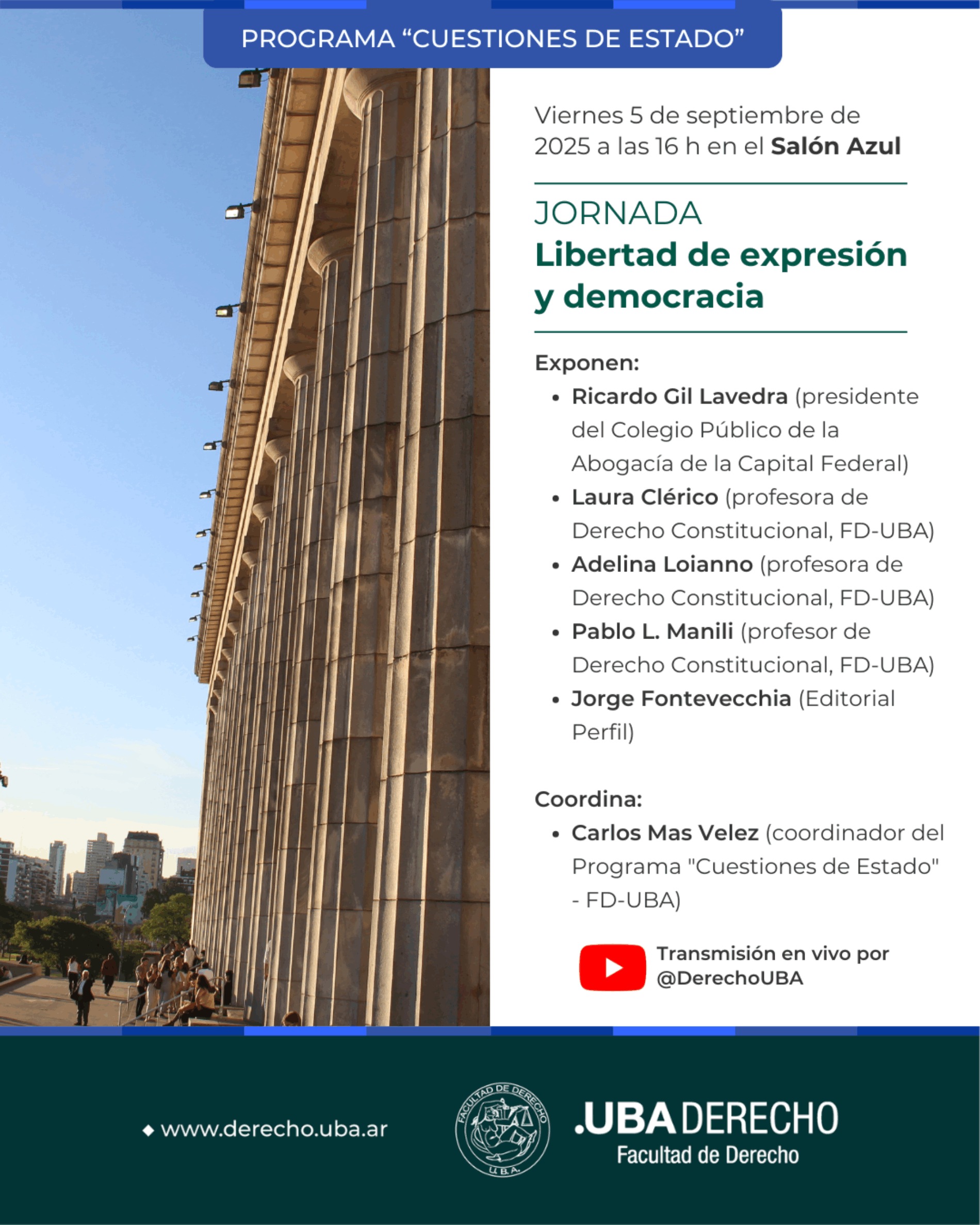 JORNADA: Libertad de expresión y democracia.