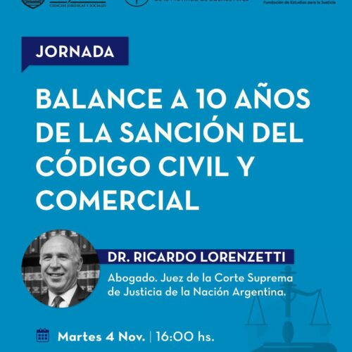 Jornada: “Balance a 10 años de la sanción del Código civil y Comercial”