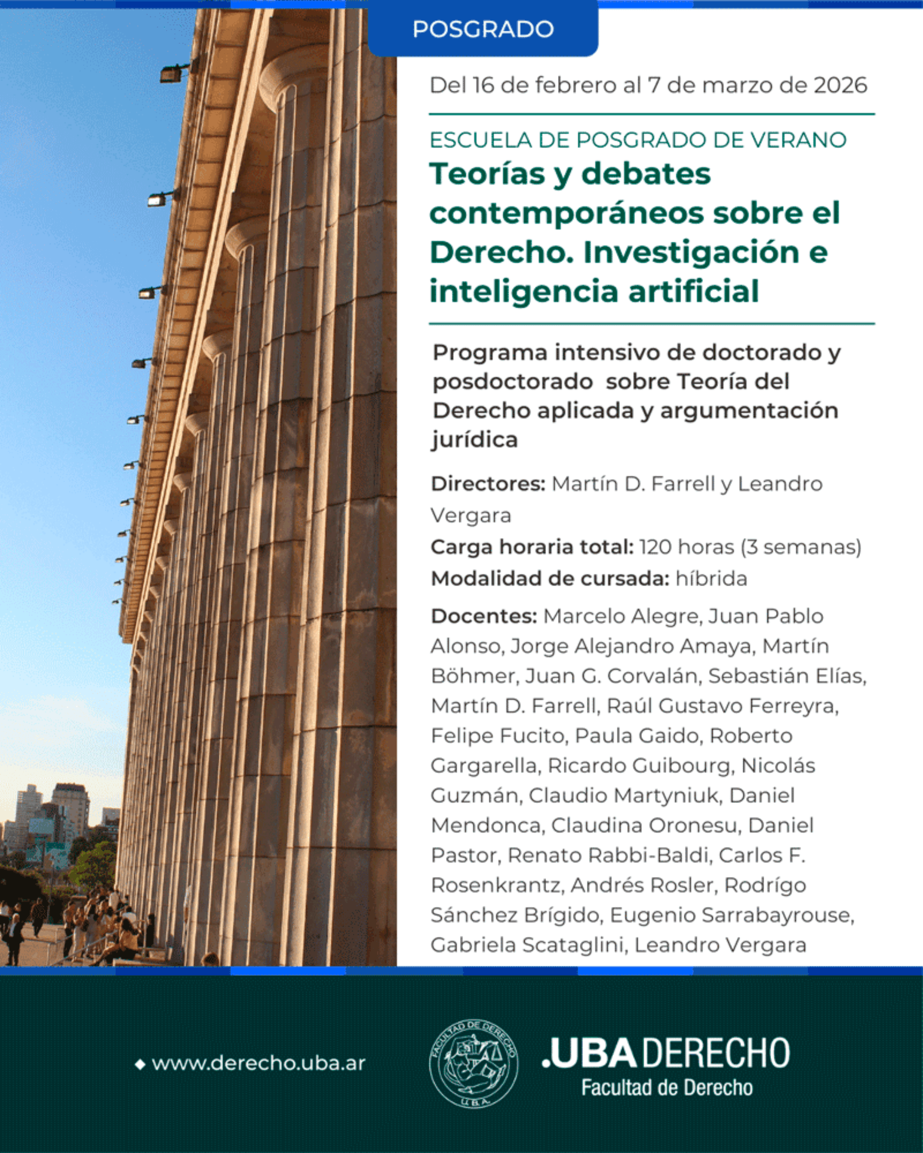 Escuela de Posgrado de Verano: “Teorías y debates contemporáneos sobre el Derecho. Investigación e inteligencia artificial”