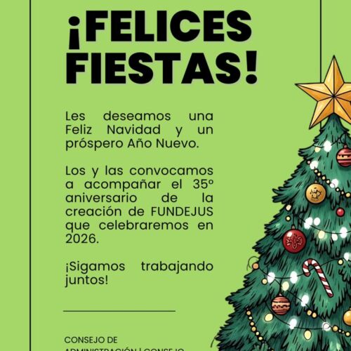 ¡FUNDEJUS les desea felices fiestas!