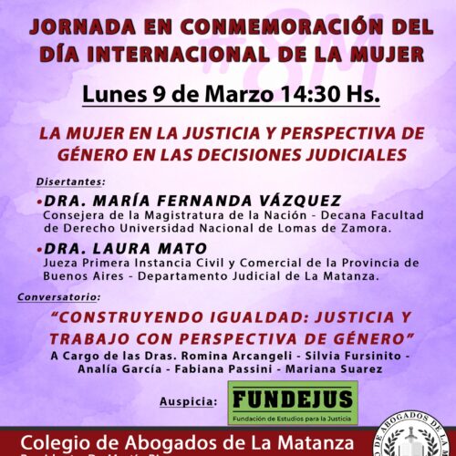 Jornada en Conmemoración del Día Internacional de la Mujer