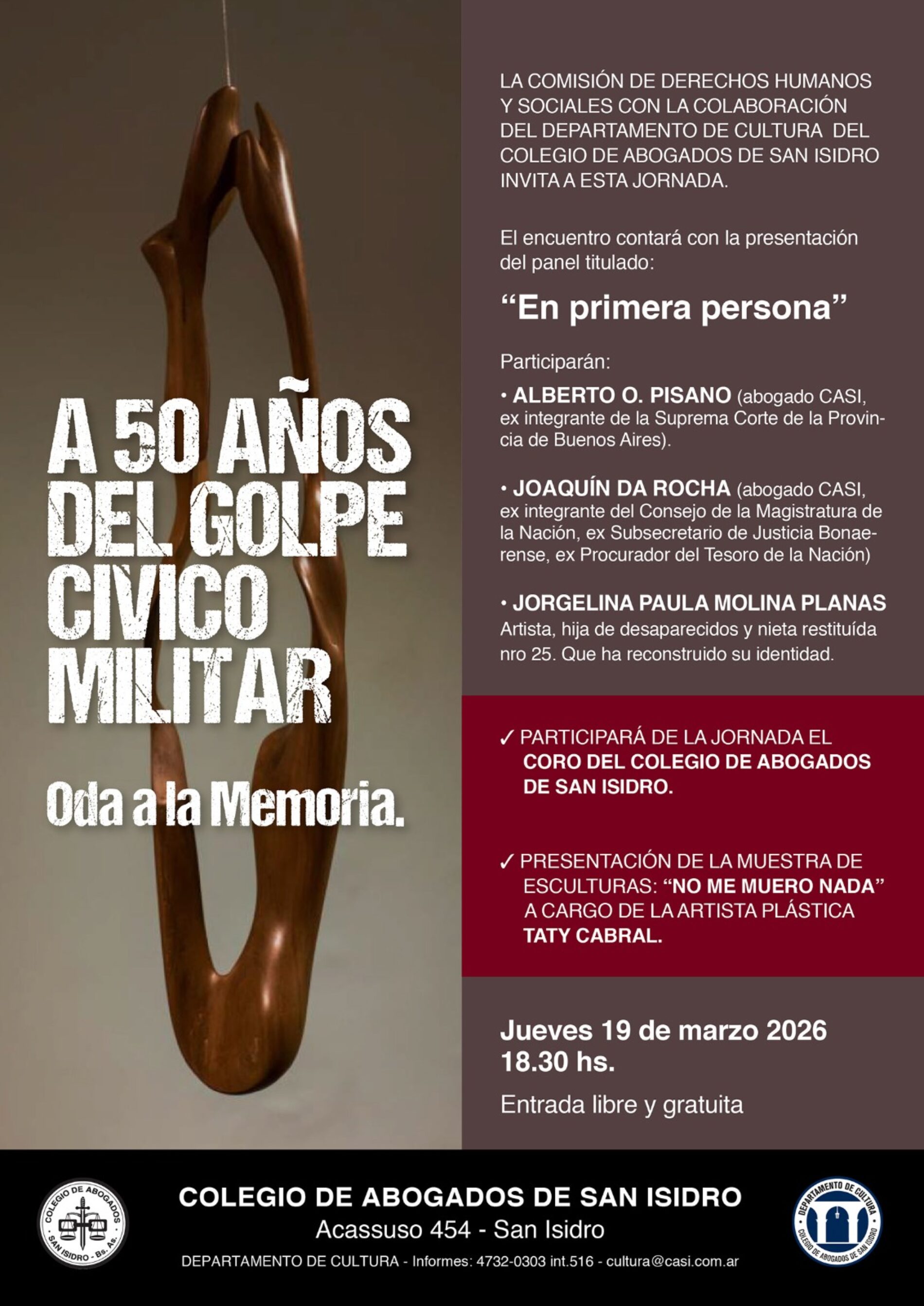 A 50 años del golpe cívico militar