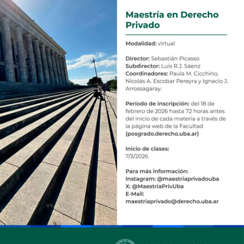 Maestría en Derecho Privado