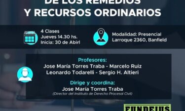 Curso teórico práctico: De los remedios y recursos ordinarios.