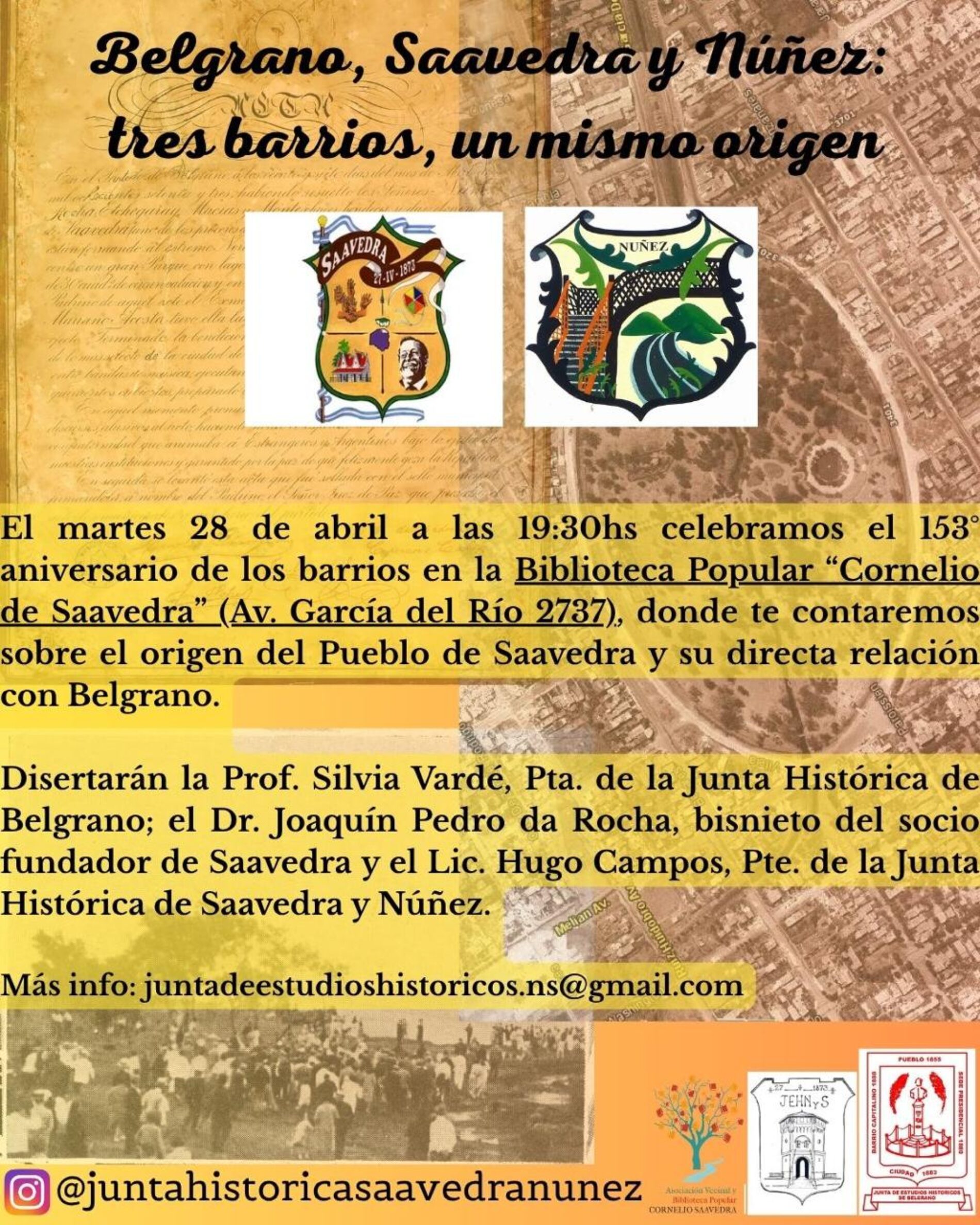 Belgrano, Saavedra y Núñez: tres barrios, un mismo origen.