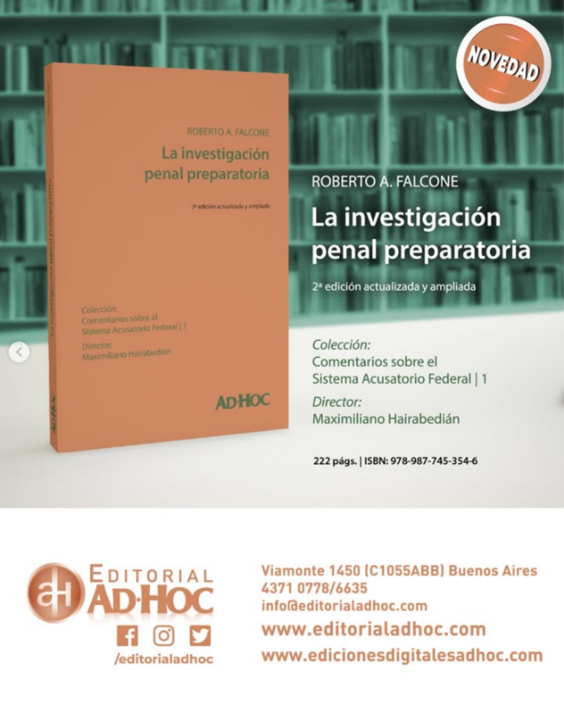 “La investigación penal preparatoria” Roberto A. Falcone