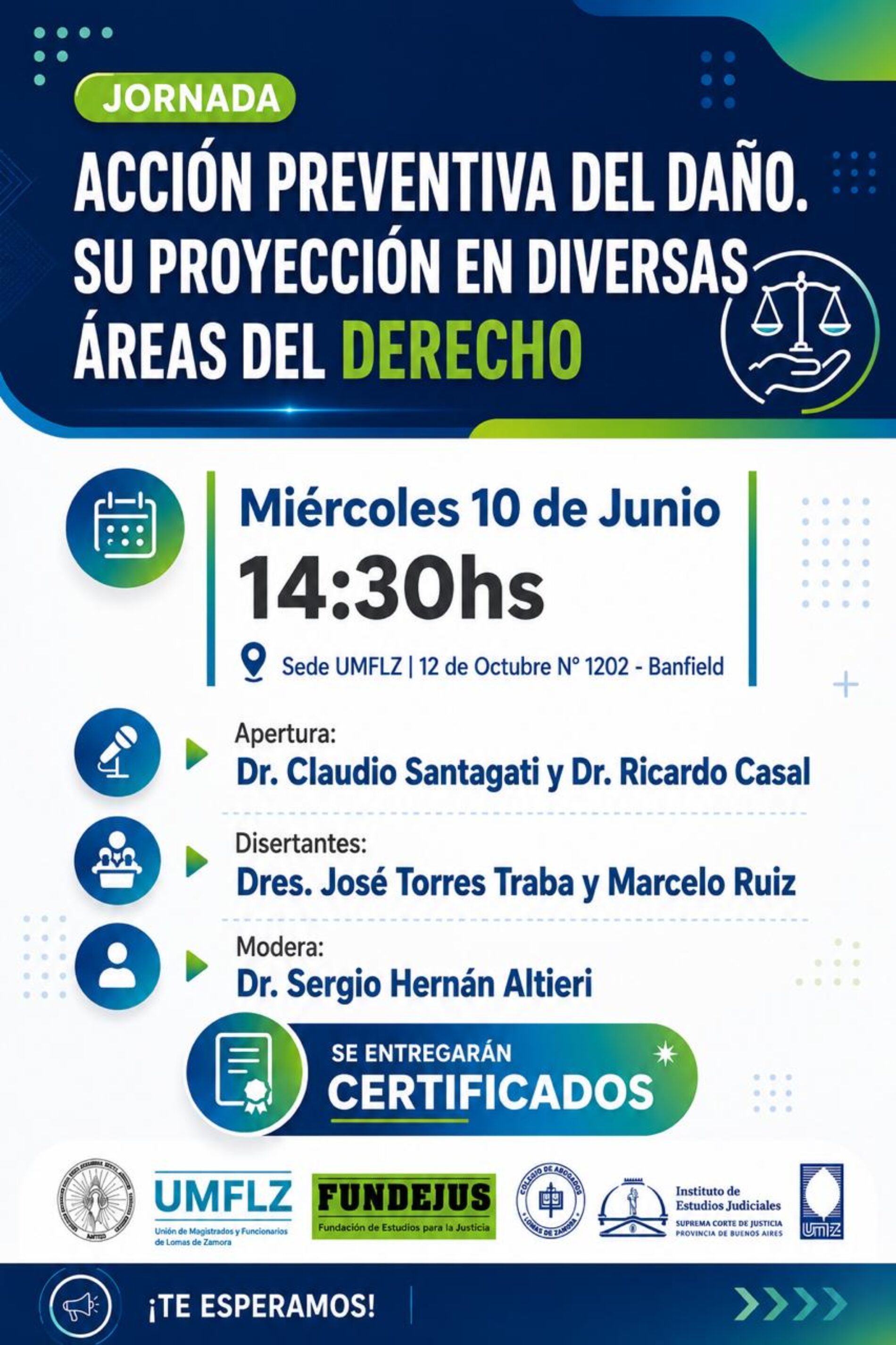 Jornada: “Acción preventiva del daño. Su proyección en diversas áreas del derecho”