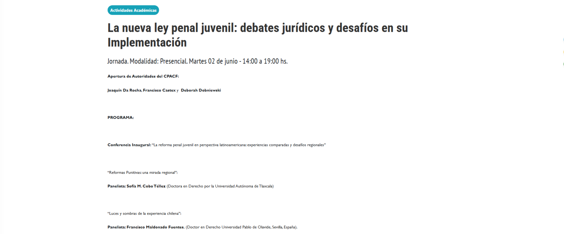 La nueva ley penal juvenil: debates jurídicos y desafíos en su Implementación
