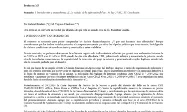 Nadando en contra de la corriente. La necesidad de la aplicación art. 55 de la Ley 27802