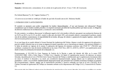 Nadando en contra de la corriente. La necesidad de la aplicación art. 55 de la Ley 27802
