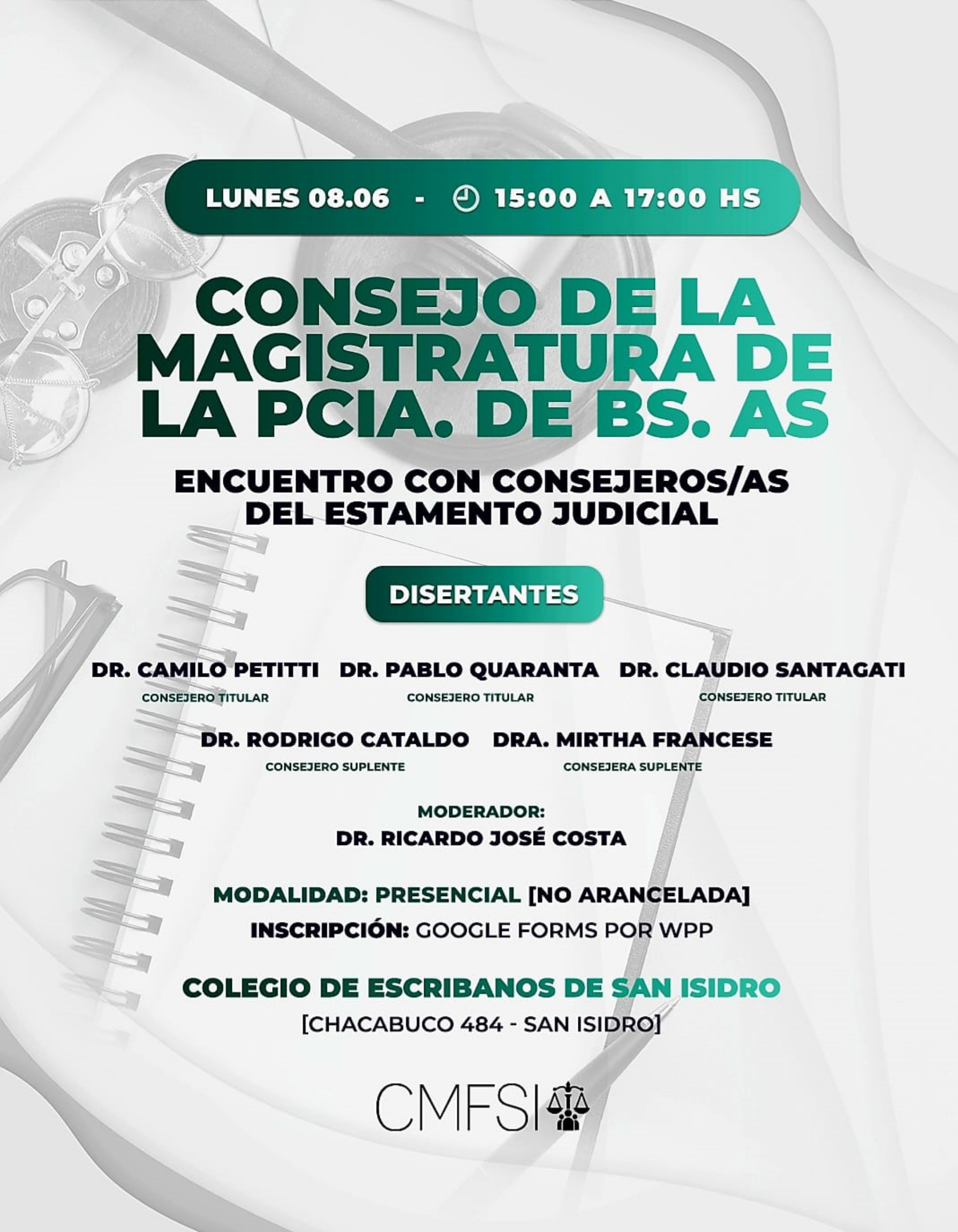 Consejo de la Magistratura de la Provincia de Buenos Aires: Encuentro con consejeros/as del estamento judicial