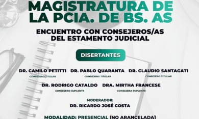 Consejo de la Magistratura de la Provincia de Buenos Aires: Encuentro con consejeros/as del estamento judicial