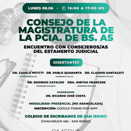 Consejo de la Magistratura de la Provincia de Buenos Aires: Encuentro con consejeros/as del estamento judicial
