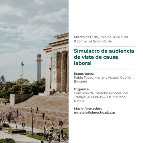 Simulacro de audiencia de vista de causa laboral