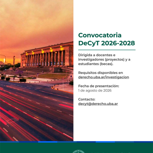 Convocatoria DeCyT 2026-2028