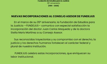 Nuevas incorporaciones al consejo asesor de FUNDEJUS