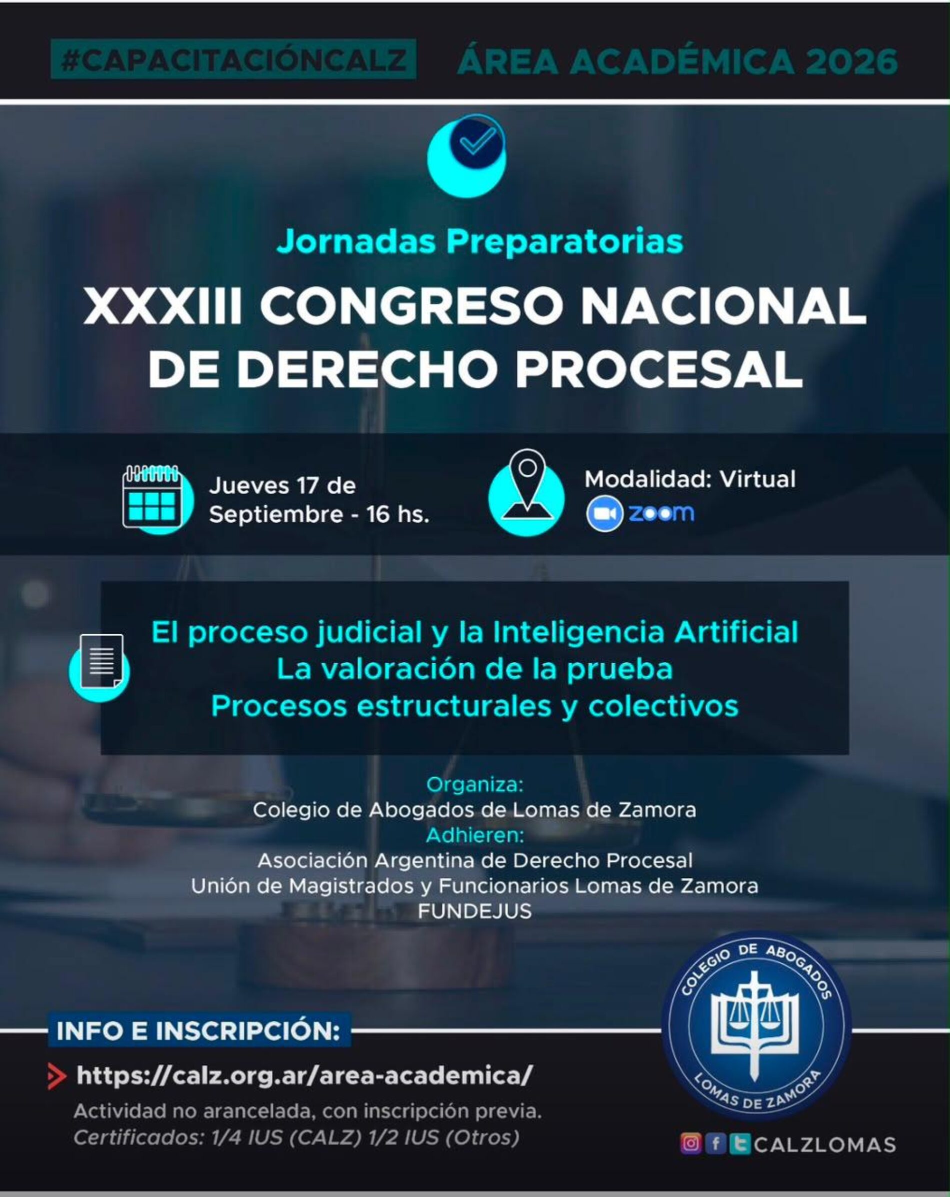 XXXIII Congreso Nacional de Derecho Procesal