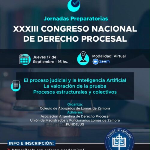 XXXIII Congreso Nacional de Derecho Procesal