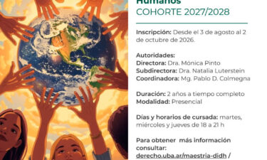Maestría y Carrera de especialización en Derecho Internacional de los Derechos Humanos