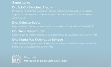 Clase abierta: Presentación de la comisión de monitoreo y seguimiento de la implementación de la ley 27801 ley penal juvenil.