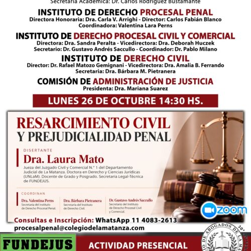 Resarcimiento Civil y Prejudicialidad Penal.