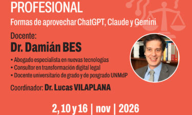 Curso de Actualización: Inteligencia Artificial aplicada al ejercicio profesional.